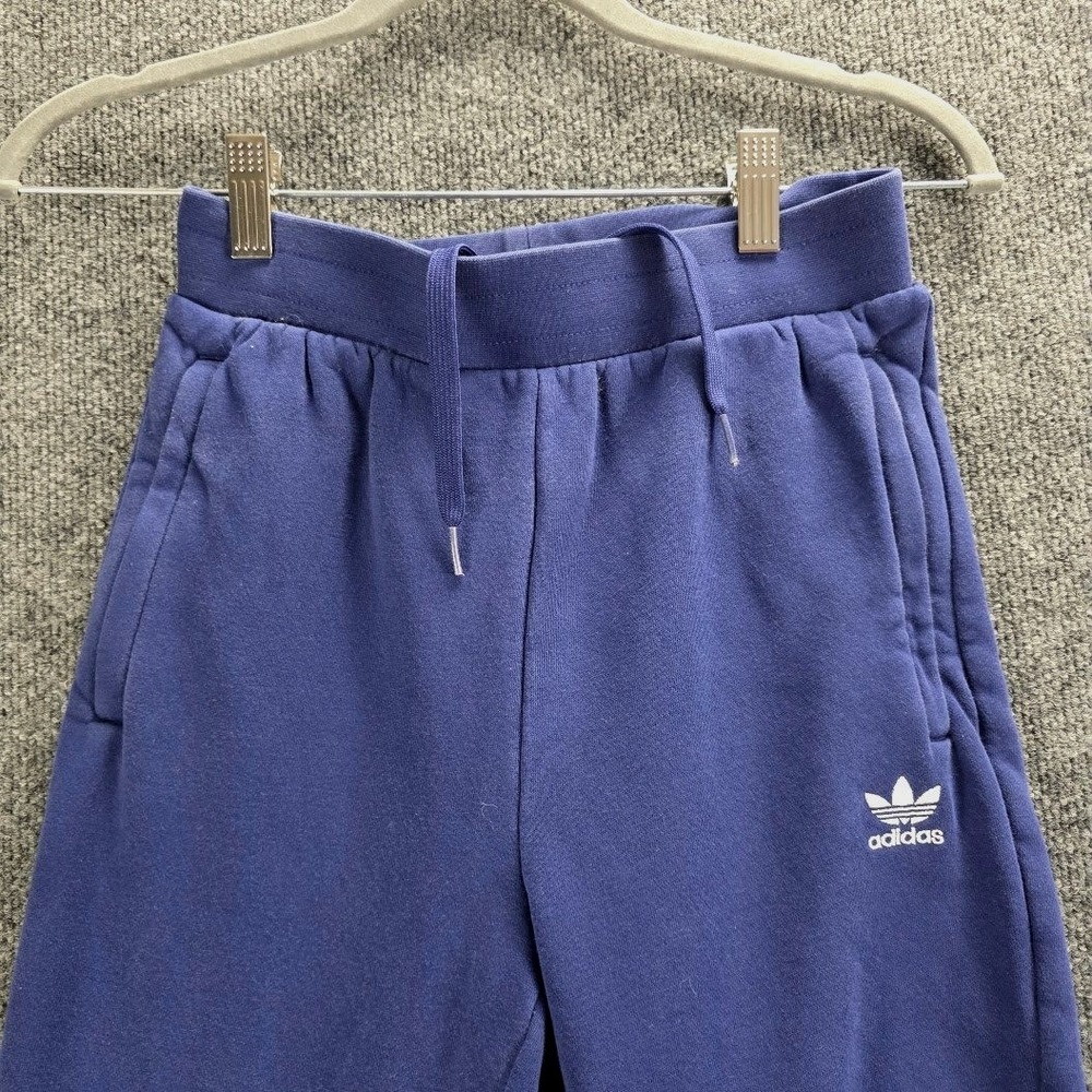 Adidas Originals Youth M 11-12Y Navy Blue Trefoil Joggers Boys Girls Sweatpants - Picture 4 of 10